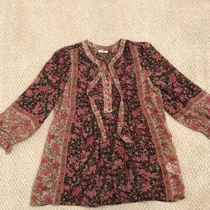 Joie Blouse 100% silk size Med